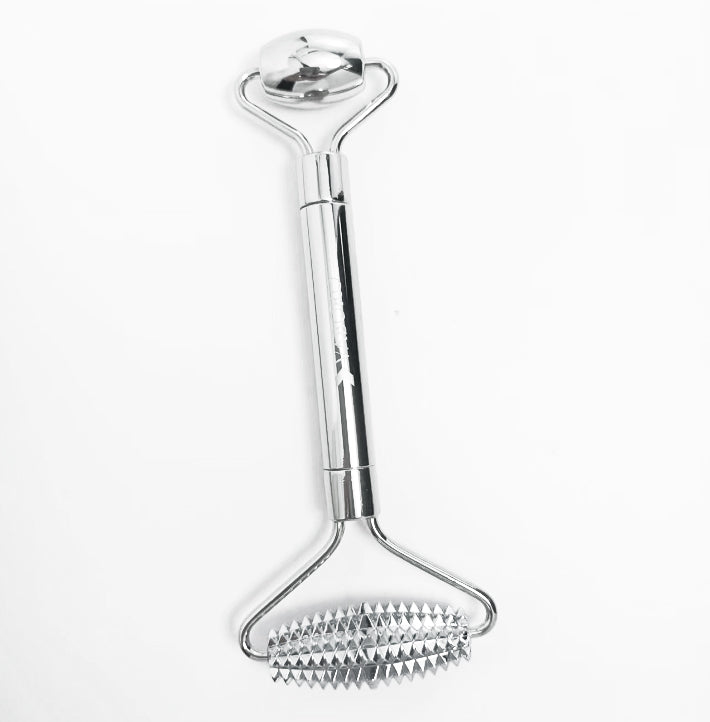 Unisex Stainless Steel Facial Double Side Spike  Roller