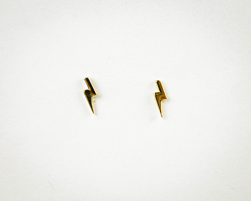 925 Silver & 14K Gold Plated Stud Earring - 7Stones