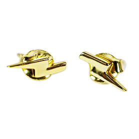 925 Silver 14K Gold Plated Classic Lighting Stud Earring