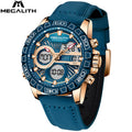 Megalith Leather Strap Men Wrist Watch - 7Stones