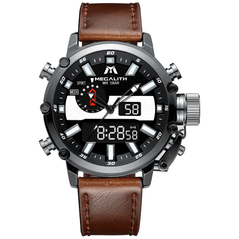 MEGALITH Military Chronograph Men Watch - 7Stones