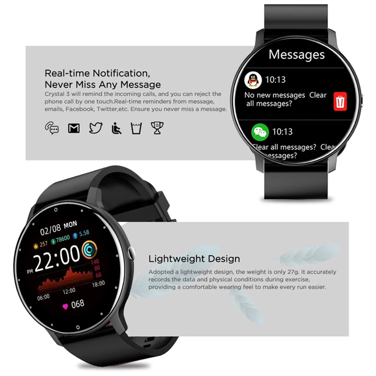 LIGE Men Full Touch Screen Smart Watch For Android & IOS - 7Stones